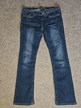 Ariya Women's Dark Indigo Skinny Boot Cut Jeans